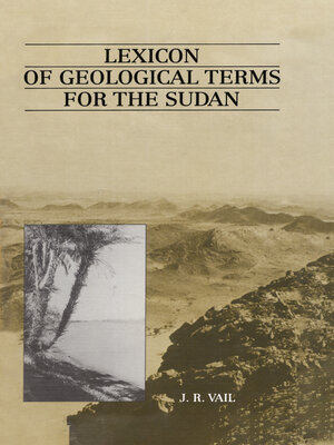 cover image of Lexicon of Geological Terms for the Sudan